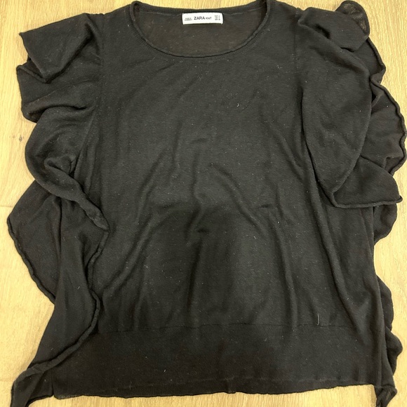 Zara knit frilly tank top, size Medium - Picture 3 of 4